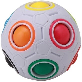 1Pcs Strange-Vorm Magische Kubus Speelgoed Bureau Speelgoed Anti Stress Regenboog Bal Voetbal Puzzels Stress Reliever