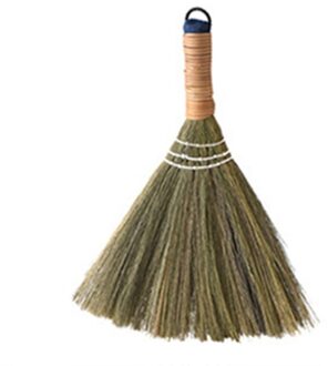 1Pcs Stro Bezem Houten Zachte Vegen Bezem Desktop Sofa Afstoffen Thuis Reinigingsborstel