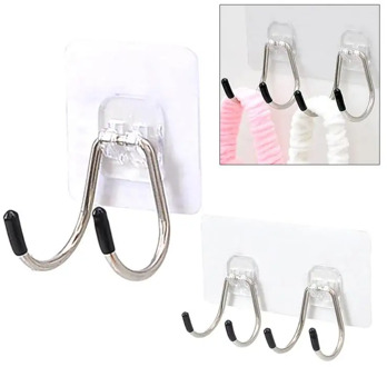 1pcs strong adhesive hook wall sticker kitchen load-bearing wall without trace punch-free hook kitchen punch-free hook