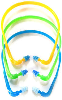 1Pcs Swim Reusable Hearing Protection Noise Reduction Earplugs Earmuff Silicone Corded Ear Plugs Ears Protector