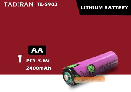 1Pcs Tadiran TL-5903 ER14500 14505 3.6V Aa Plc Lithium Batterij Gratis