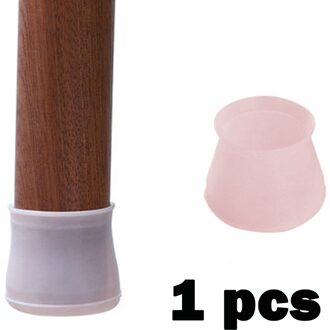 1Pcs Tafel Stoel Been Siliconen Cap Pad Meubels Rubber Voeten Cover Floor Protector Antislip Mat Caps Voet bescherming 1 stk roze