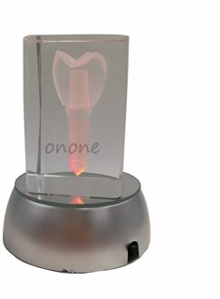 1Pcs Tandarts-Patiënt Communicatie Tanden Model Kristal Model Creatieve Handwerk Artikel