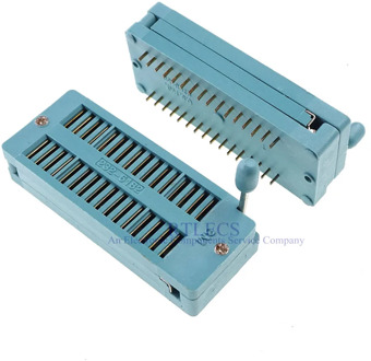 1pcs Test IC DIP ZIF ZIP Socket 32 Pin Pitch 2.54 mm Universal Dual Row Spacing 15.24 mm 0.6" 2x16 32 Position Grid