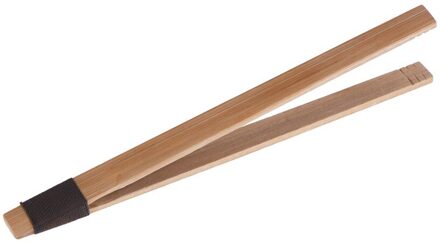 1Pcs Thee Cookie Candy Fruit Salade Klein Gereedschap Bamboe Thee Clips Keukengerei Met String Voedseltangen 18Cm