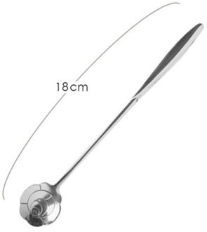 1Pcs Thee Koffie Mengen Lepel Gouden Lepel Lange Handvat Dessert Rvs Vintage Theelepels Drinken Servies Bloemen B1