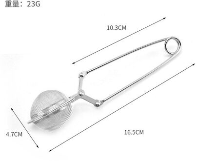 1Pcs Thee Zetgroep Rvs Sphere Mesh Theezeefje Koffie Herb Spice Filter Diffuser Handvat Thee Bal Theezeefje