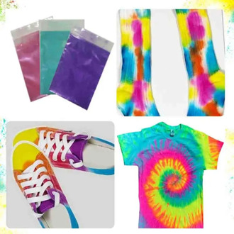 1pcs Tie Dye Powder Non-toxic DIY Garment Graffiti Fabric Textile Paint Colorful Clothing Tie Dye Kit Set Arts Crafts Decorating