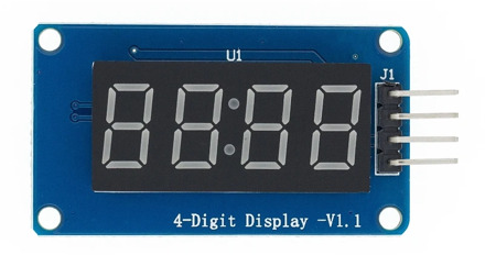 1pcs TM1637 4 Bits Digital LED Display Module For arduino 7 Segment 0.36Inch Clock RED Anode Tube Four Serial Driver Board Pack