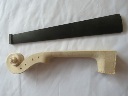 1Pcs Top Hand Gesneden Maple Wit Viola Hals 16 "Met Ebbenhouten Toets