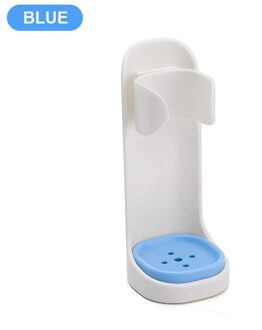 1Pcs Traceless Stand Rack Tandenborstel Organizer Elektrische Tandenborstel Muur Gemonteerde Houder Ruimtebesparend Badkamer Accessoires blauw