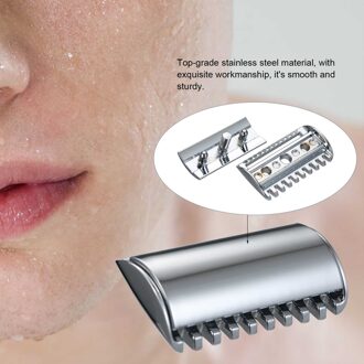 1Pcs Traditionele Vervanging Safety Razor Head Dubbele Rand Scheermes Hoofd Scheren Open Kam Hoofd Kapper Scheren Gereedschap