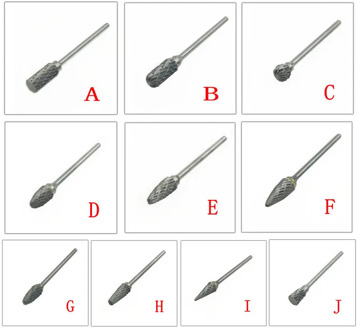 1pcs Tungsten Steel Carbide Bur Cutter Rotary Tool Burr Double Diamond Cut Rotary Dental Polishing Tools 2.35x6mm