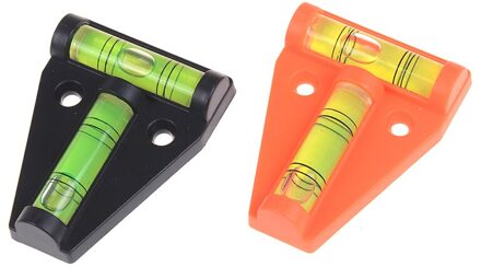 1Pcs Twee Manieren T Type Waterpas Meting Instrument Driehoekige Plastic Niveau Indicator T-Type Waterpas Bubble shell 1stk willekeurig