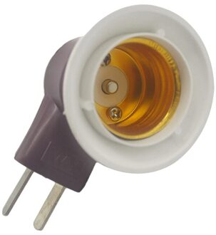1Pcs Ul Plug Naar E27 Led Licht Socket Wit Licht Led Praktische Lamp Holder Adapter Converter Socket Om E27 voor Bulb Lamp