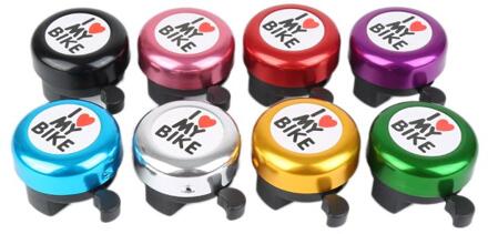 1Pcs Ultra Loud Fietsen Fiets Bell Ring Hart Alarm Fietsstuur Ring Alarm Waarschuwing Veiligheid Metal Stuur Hoorn Willekeurige TSLM1