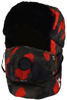 1PCS Unisex Bomber Hoed Koude Weerstand Winddicht Camouflage Hoed Gezicht Shield Oor Bescherming Dikke Winter Warme Muts Cap