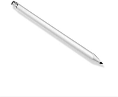 1Pcs Universal Stylus Tekening Tablet Pennen Capacitieve Scherm Caneta Touch Pen Voor Mobiele Android Telefoon Smart Pen Accessoires zilver
