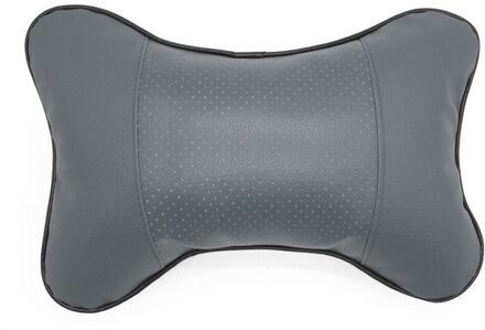 1Pcs Universele Auto Hals Kussens Pvc Leer Ademend Mesh Auto Neksteun Hoofdsteun Kussen Kussen Auto Interieur Accessoires Rood