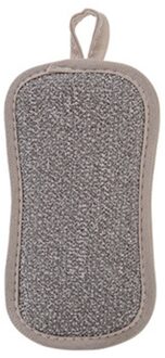 1Pcs Vaatdoek Bamboevezel Hoge Efficiënte Anti-Vet Schoonmaken Handdoek Wassen Handdoek Magic Keuken Reinigingsborstel spon grijs