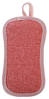 1Pcs Vaatdoek Bamboevezel Hoge Efficiënte Anti-Vet Schoonmaken Handdoek Wassen Handdoek Magic Keuken Reinigingsborstel spon Rood