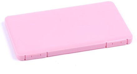 1Pcs Veilige Masker Opbergdoos Pp Ion Desinfectie Draagbare Masker Houder Organizer Gezicht Maskers Container Stofdicht Masker Case Bespaart roze