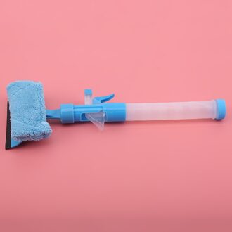 1Pcs Vensterglas Reinigingsborstel Wisser Airbrush Schraper Multifunctionele Schoner Huis Wassen Cleaning Tools Voor Badkamer blauw