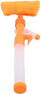 1Pcs Vensterglas Reinigingsborstel Wisser Airbrush Schraper Multifunctionele Schoner Huis Wassen Cleaning Tools Voor Badkamer oranje