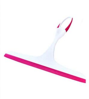 1Pcs Vensterglas Ruitenwisser Zeep Cleaner Squeegee Douche Badkamer Spiegel Borstel Thuis Wassen Cleaning Tools Voor Badkamer roos rood