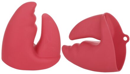 1Pcs Verdikte Siliconen Anti-Brandwonden Handschoenen Keuken Isolatie Oven Hand Clip Verdikte Food-Grade Siliconen Anti-verbranden Handschoenen