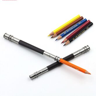 1Pcs Verstelbare Dual Heads Potlood Extender Houder Art Schets Schrijven Voor School Tool Office Schilderen Z2Q8