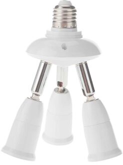 1Pcs Verstelbare E27 Om E27 Splitter 3 Heads Lamp Base Led Licht Lamp Houder Adapter Converter Socket Lamphouder