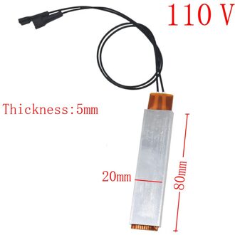 1Pcs Verwarmde Incubator Heater Voor Diy Ei Incubator Accessoires Verwarmingselement Vervangende Onderdelen Voor Incubator 220V 110V 12V zwart