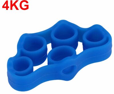 1Pcs Vinger Gripper Sterkte Trainer Slanke Weerstand Band Hand Grip Pols Flexibele Oefening Accessoires Outdoor Fitness Gereedschap Blauw