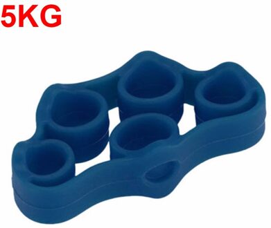 1Pcs Vinger Gripper Sterkte Trainer Slanke Weerstand Band Hand Grip Pols Flexibele Oefening Accessoires Outdoor Fitness Gereedschap diep blauw