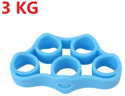 1Pcs Vinger Gripper Sterkte Trainer Slanke Weerstand Band Hand Grip Pols Flexibele Oefening Accessoires Outdoor Fitness Gereedschap lucht blauw
