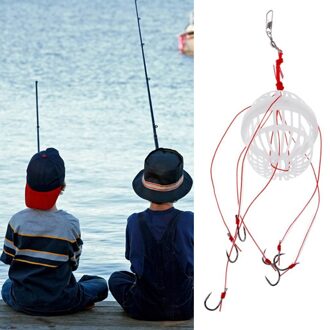 1Pcs Vishaken Visgerei Monsters Met Zes Sterke Carbon Haak Staal Roestvrij Staal Karper Sferische Explosie Haken Tool 8