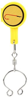 1Pcs Vissen Quick Knoop Tool Snelle Tie Nail Knoper Lijn Cutter Clipper Nipper Haak Puntenslijper Fly Koppelverkoop Tool Vissen tackle Gear geel