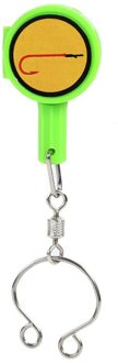 1Pcs Vissen Quick Knoop Tool Snelle Tie Nail Knoper Lijn Cutter Clipper Nipper Haak Puntenslijper Fly Koppelverkoop Tool Vissen tackle Gear groen