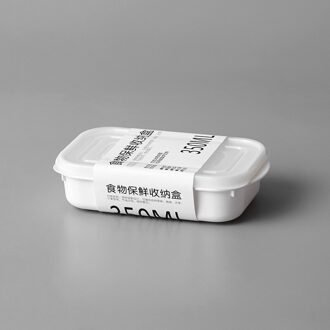 1Pcs Voedsel Container Plastic Bento Vers Houden Doos Koelkast Multi Capaciteit Scherper Magnetron Keuken Opbergdoos Organizer 350ml