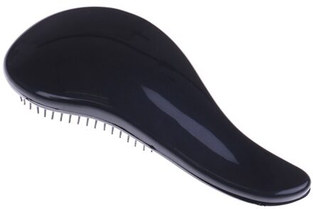1Pcs Vrouwen Detangling Hair Brush Anti-Statische Borstel Kammen Salon Zachte Wirwar Nat Droog Haren Handvat Tangle Krullend zwart