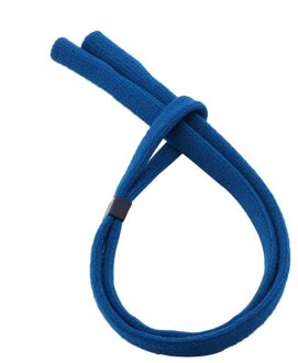 1Pcs Vrouwen Mannen Grote Oversized Metalen Frame Clear Lens Ronde Cirkel Bril Bescherming Brillen Eye Care Tool Glasses Chain blauw