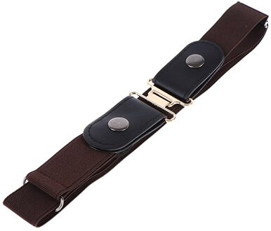 1Pcs Vrouwen Mode Onzichtbare Elastische Taille Riem Unisex Jeans Broek Gesp Stretch Riem Riem 3