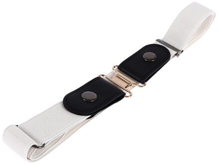 1Pcs Vrouwen Mode Onzichtbare Elastische Taille Riem Unisex Jeans Broek Gesp Stretch Riem Riem 7