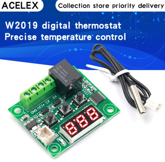 1PCS W1209 DC 12V heat cool temp thermostat temperature control switch temperature controller thermometer thermo controller