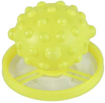 1Pcs Wasmachine Filter Zak Mesh Filtering Ontharing Drijvende Herbruikbare Lint Val Reinigen Mesh Zak Wasmachine Haar Filter netto geel