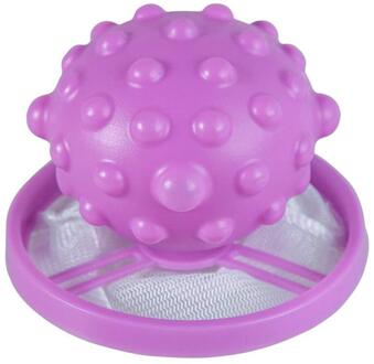 1Pcs Wasmachine Filter Zak Mesh Filtering Ontharing Drijvende Herbruikbare Lint Val Reinigen Mesh Zak Wasmachine Haar Filter netto paars