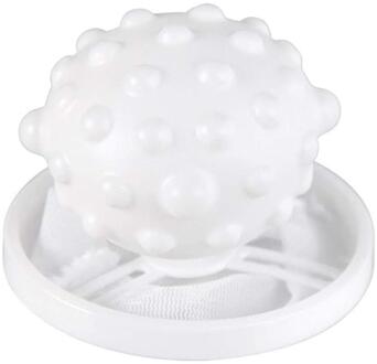 1Pcs Wasmachine Filter Zak Mesh Filtering Ontharing Drijvende Herbruikbare Lint Val Reinigen Mesh Zak Wasmachine Haar Filter netto wit