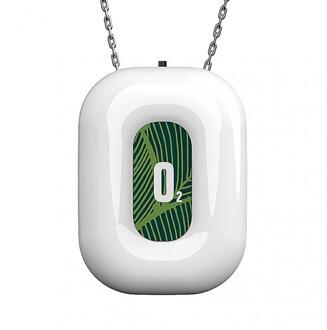 1Pcs Wearable Ketting Luchtreiniger Mini Draagbare Negatieve Ionen Generator Lage Noise Low Noise Voor Volwassenen Kids Auto Elektronica wit