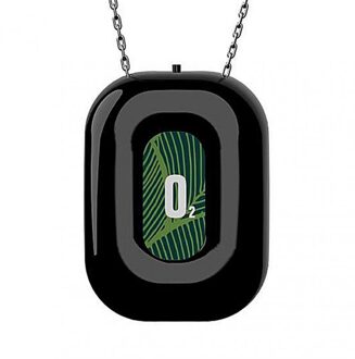 1Pcs Wearable Ketting Luchtreiniger Mini Draagbare Negatieve Ionen Generator Lage Noise Low Noise Voor Volwassenen Kids Auto Elektronica zwart